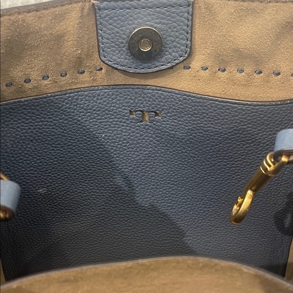Tory Burch Blue Leather Shoulder Bag - Picture 7 of 8